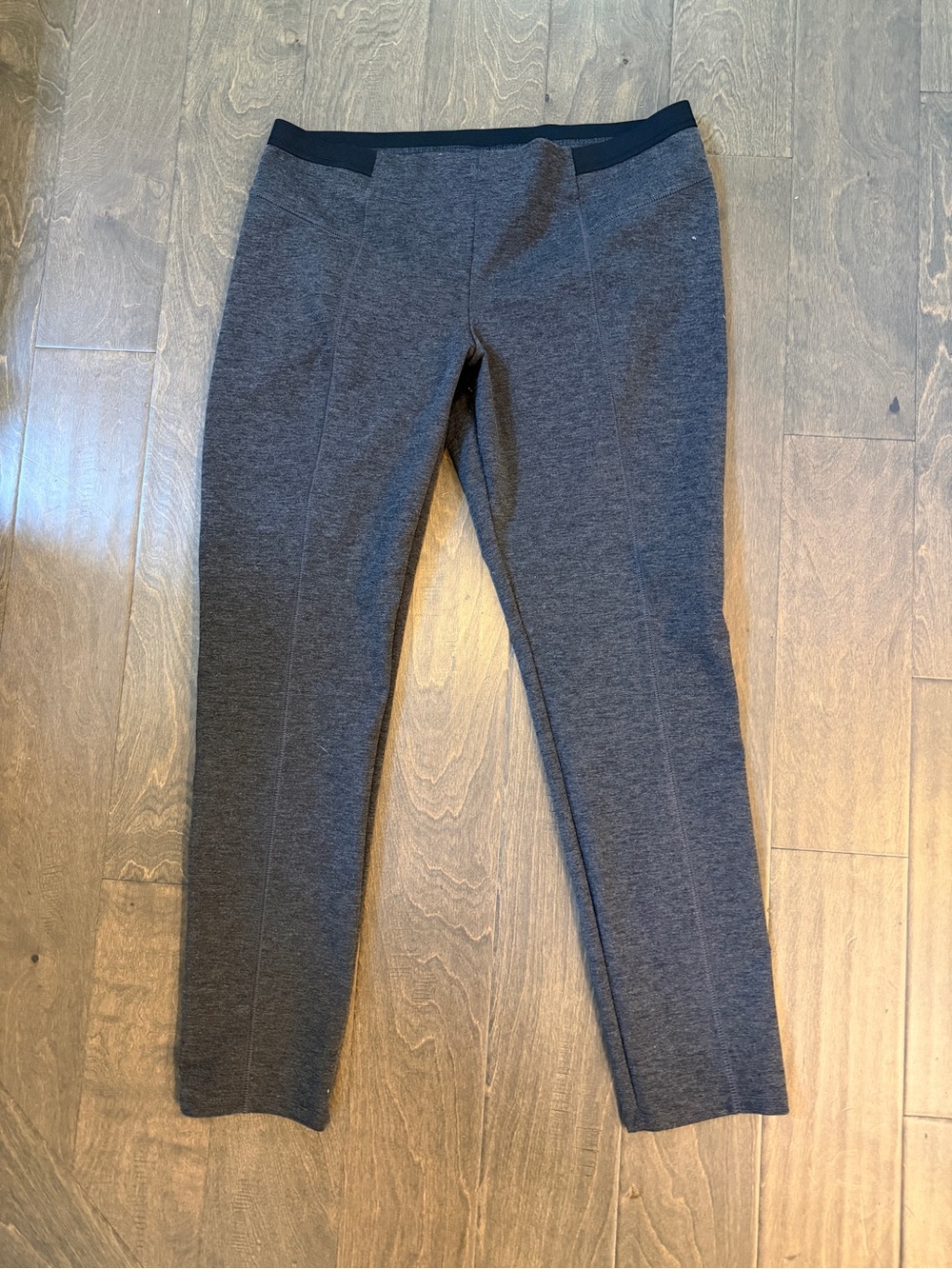 Vera Wang Charcoal Stretch Ponte Chinos